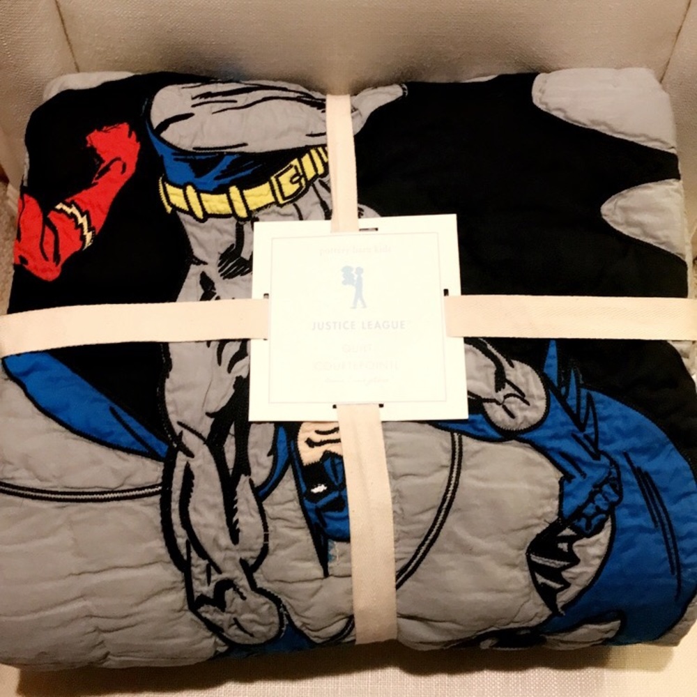 Pottery barn kids justice league quilt